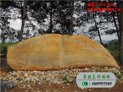 大型風景園林黃蠟景觀石W5-004