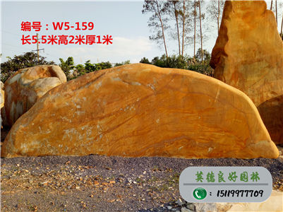 招牌園林石--精品風景石價格、招牌黃蠟石批發W5-159