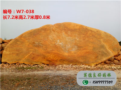 景觀裝飾專用園林石、大型黃蠟石廠家批發(fā)W7-038