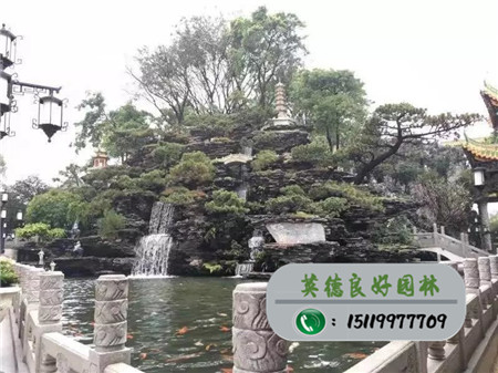 公園景觀石假山流水
