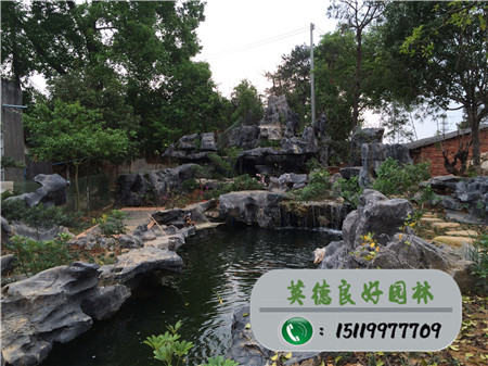 廣東園林石--太湖石水景造景