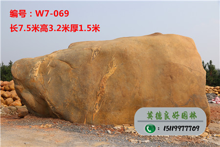 大型黃蠟石批發W7-069